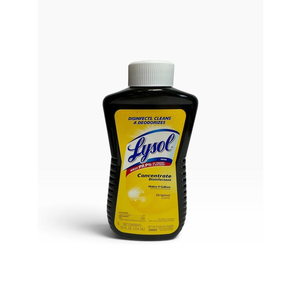 Lysol Concentrate Disinfectant Original Scent 12oz Makes 9 Gallons New Cleaning